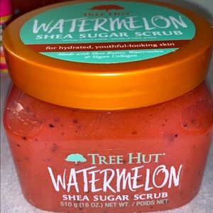 Watermelon tree hut scrub